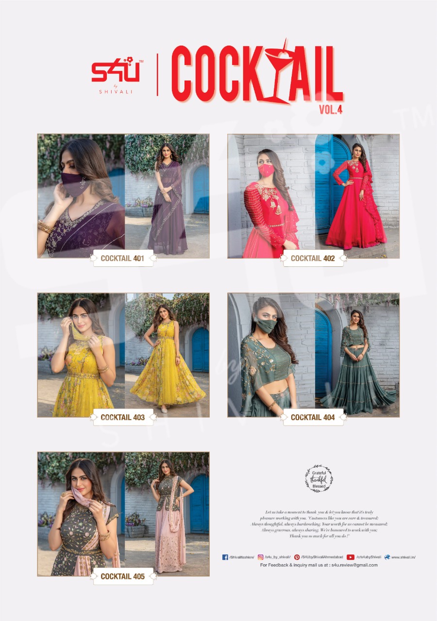 S4u cocktail vol 4  gorgeous look kurti catalog