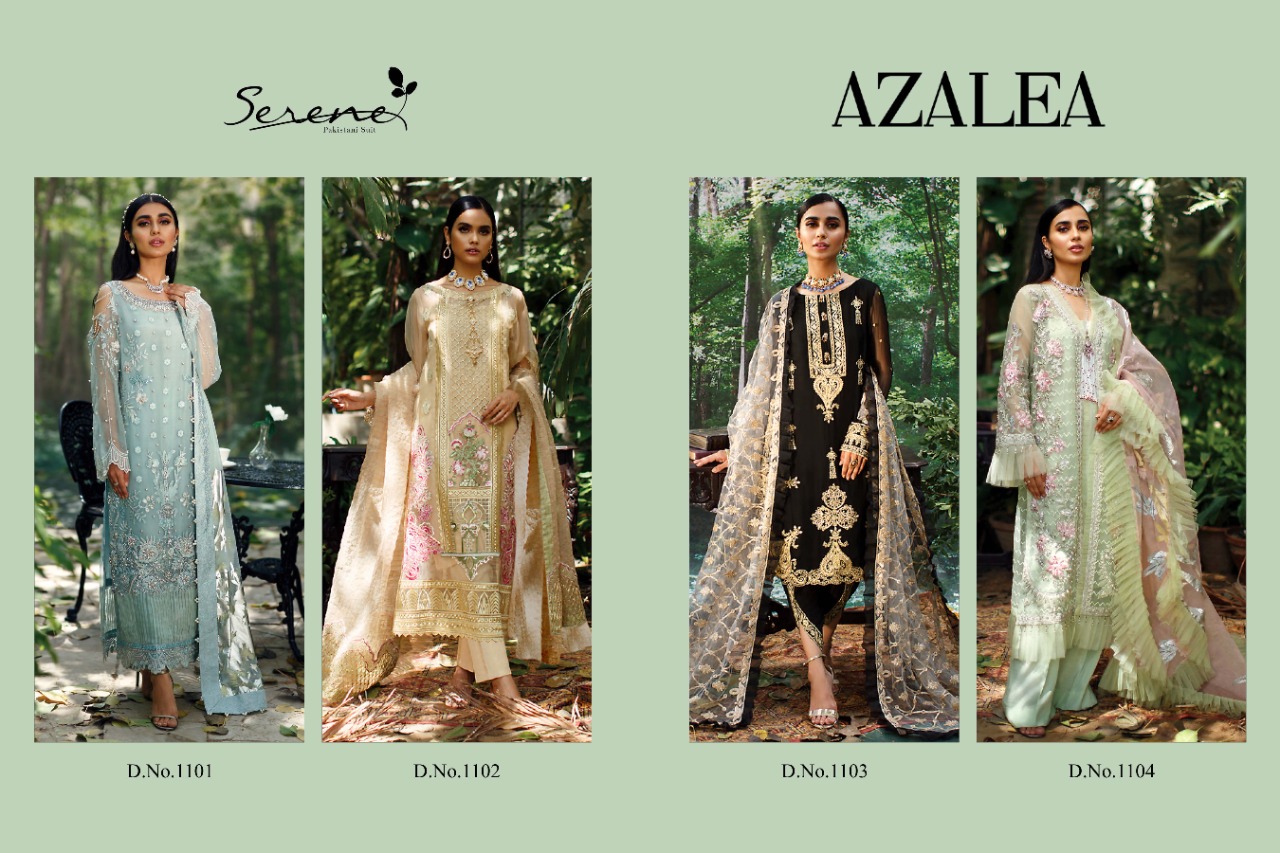 serene azalea georgette attractive salwar suit catalog