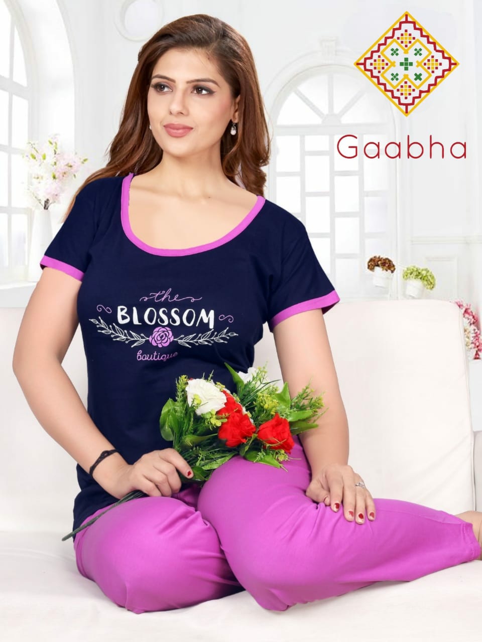 Gaabha blossom vol 1Cotton primum quality night wear catalog