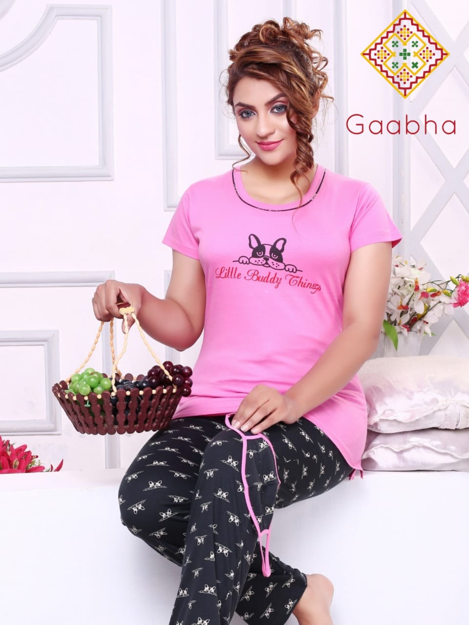 Gaabha nightsuit with mask vol 5 comfortable night dress catalog