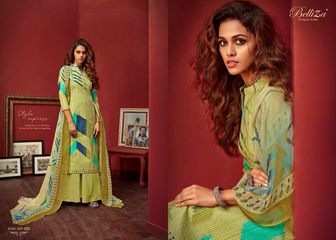 Belliza designer studio farhana vol 2 pure cotton salwar kameez collection dealer