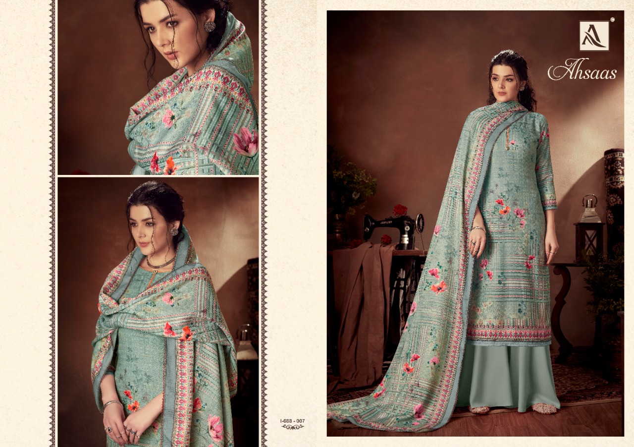 alok suit ahsaas jam cotton gorgeous look salwar suit catalog
