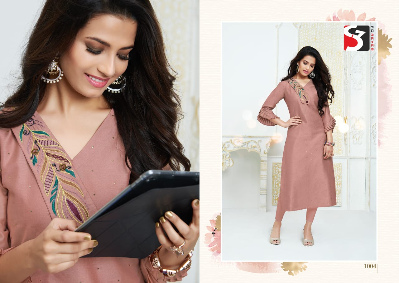 S3 Forever gracia silk new and modern style kurti catalog
