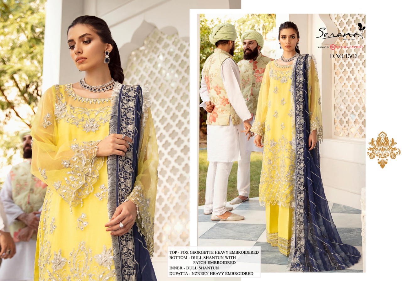 serene naqsh georgette decent look salwar suit catalog
