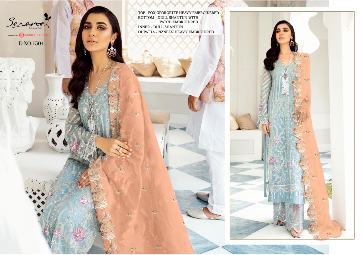 serene naqsh georgette decent look salwar suit catalog