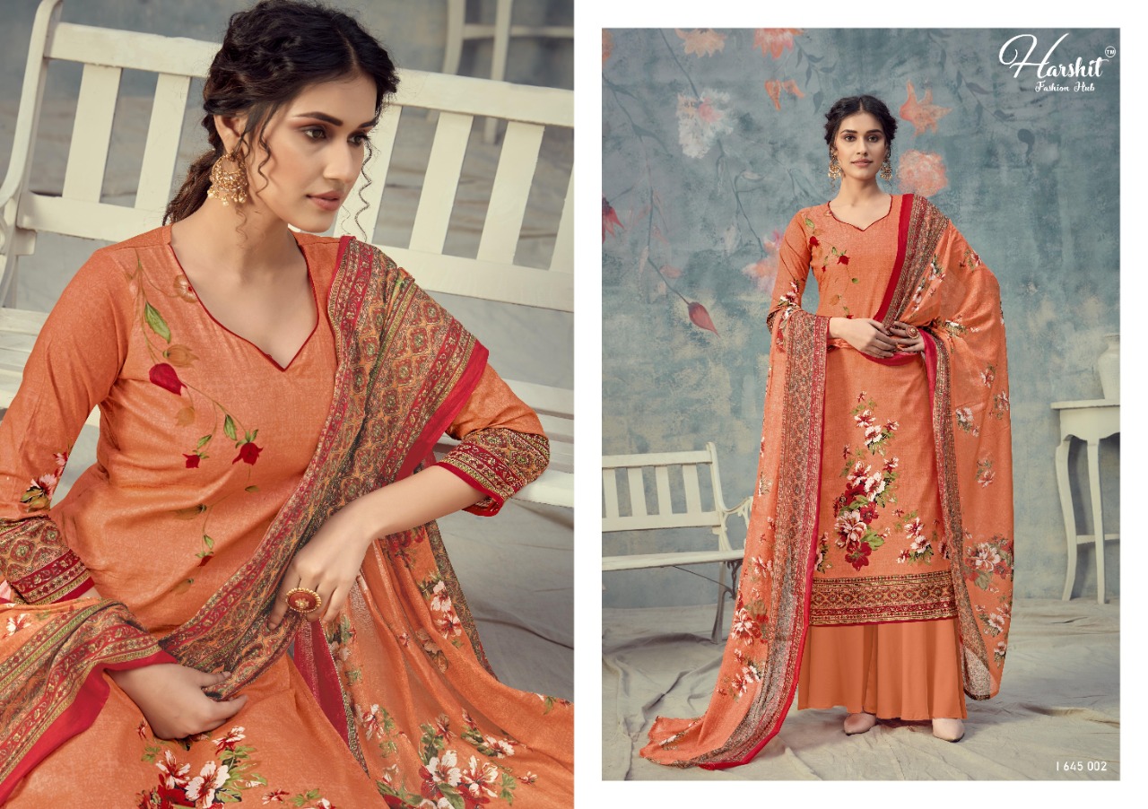 harshit fashion hub sanjeeda  cotton printed salwar kameez collection catalog