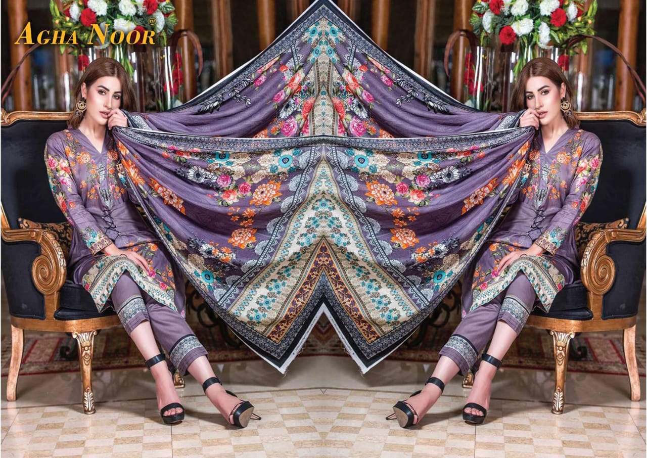 Agha noor vol 2 cotton innovative style slawar suit catalog