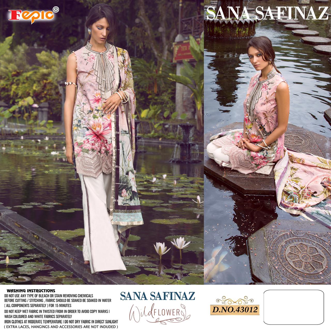 fepic sana safinaz wild flower cambric cotton exclusive print salwar suit catalog