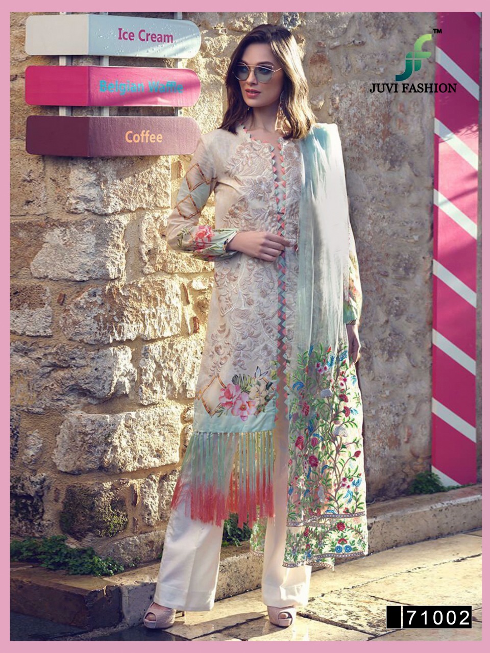 juvi fashion sarang vol 2 cotton  authentic fabric salwar suit catalog