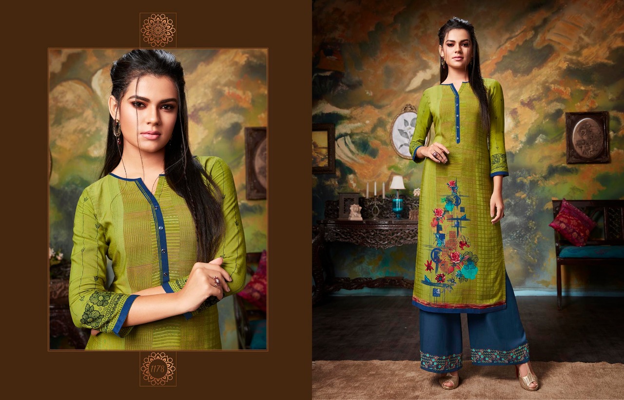 Kajree fashion chambor vol 6 kurti with plazzo catalog