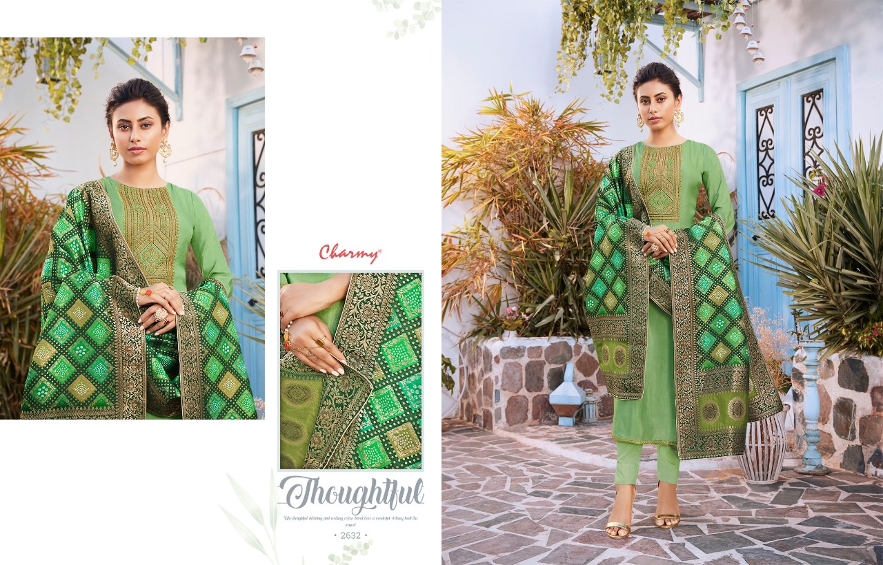 meera trendz shakuntla silk elegant salwar suit catalog