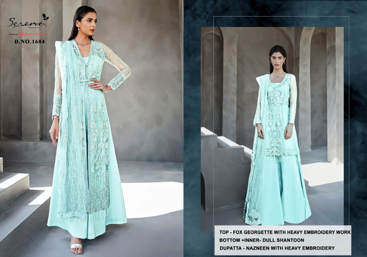 serene reign georgeete decent embroidary look salwar suit catalog