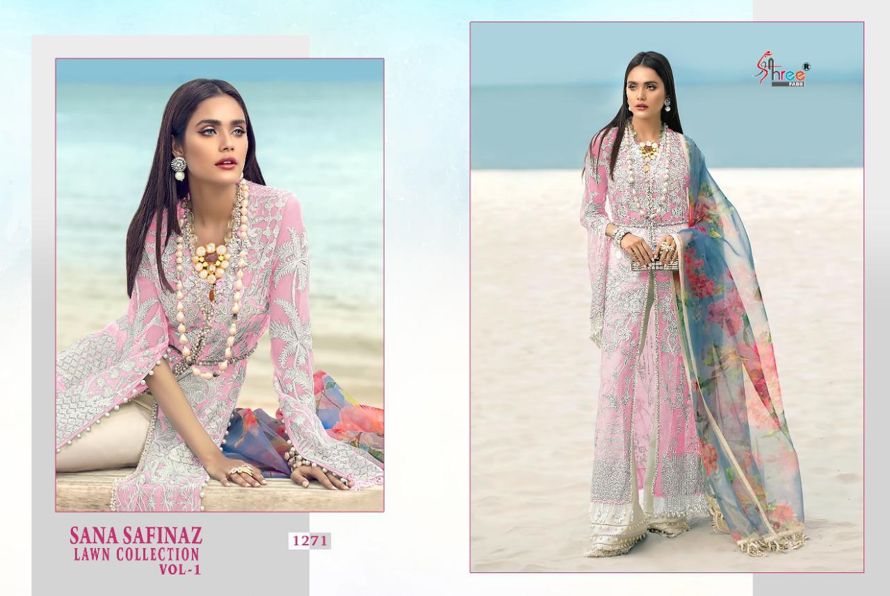 shree fabs sana safinaz lawn collection vol 1 butterfly net  innovative style salwar suit