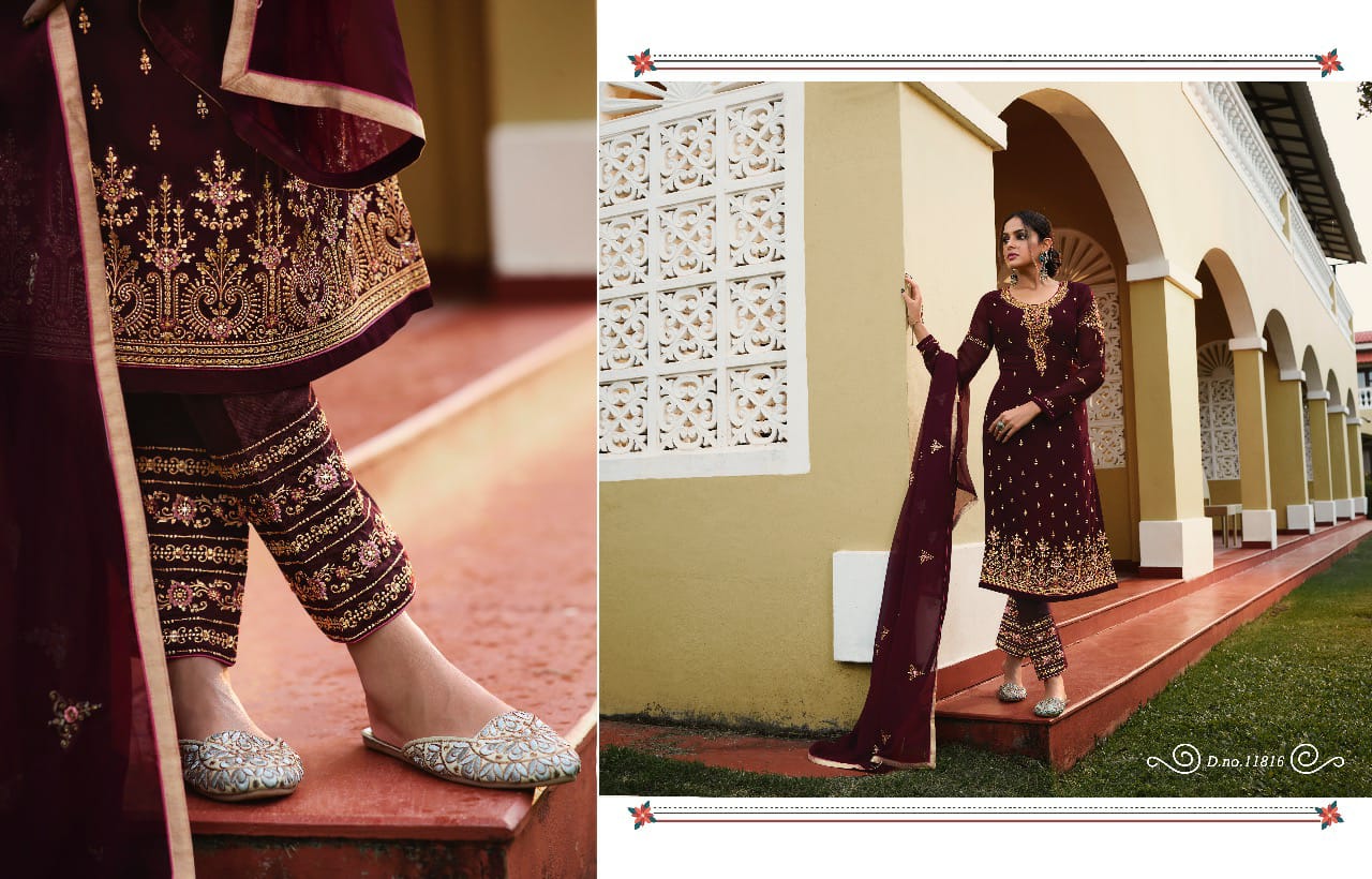 meera trendz zisa vol 65 georgget festive look salwar suit catalog