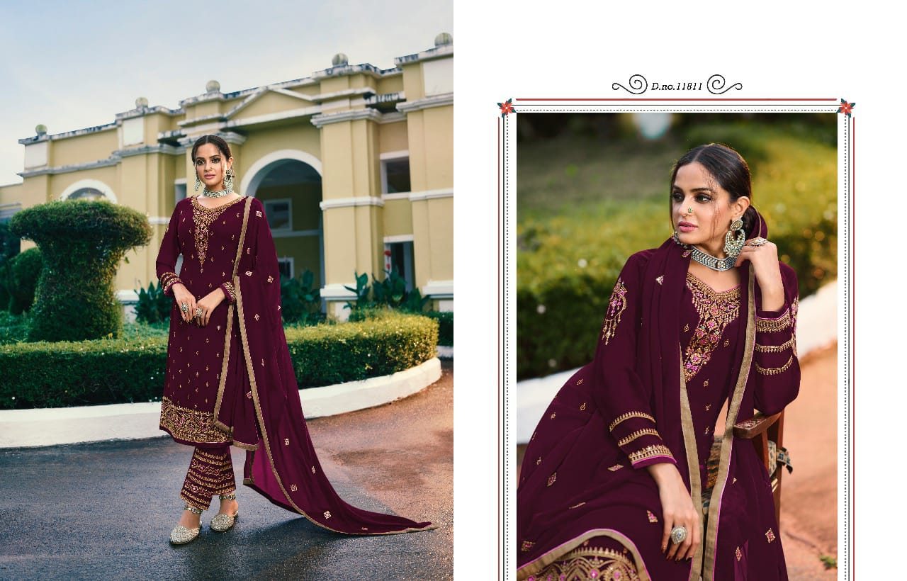 meera trendz zisa vol 65 georgget festive look salwar suit catalog