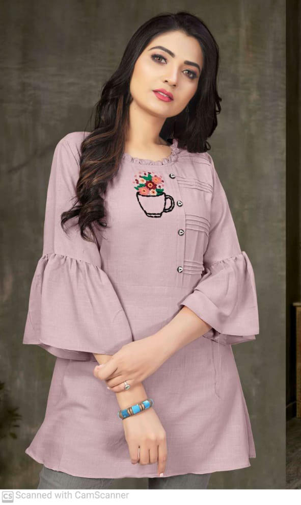 the diwa garments d no 1001 poly cotton regal look kurti catalog