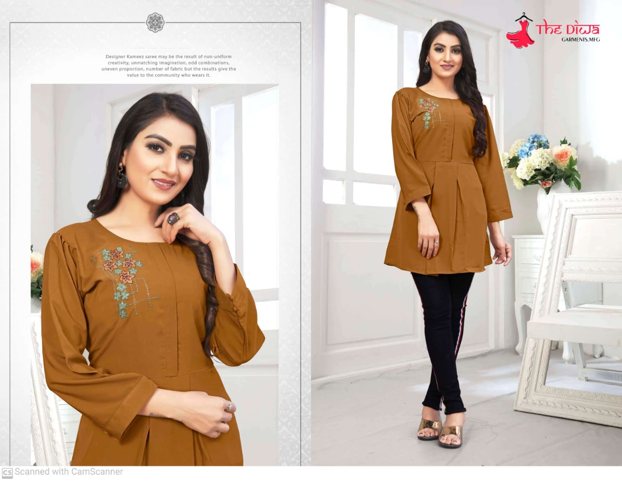 the diwa garments d no 1011 imported catchy look kurti catalog