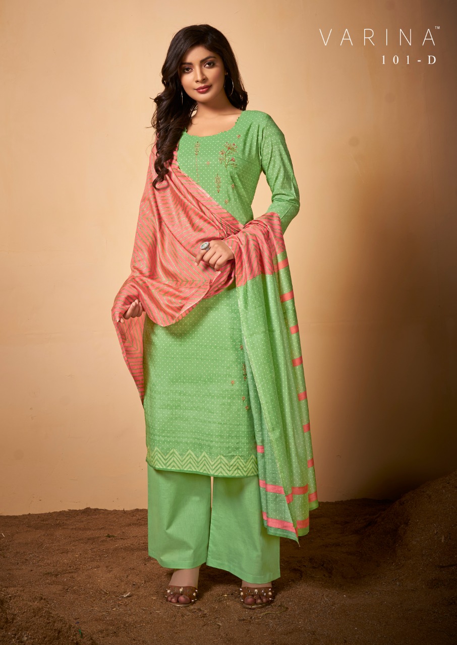 varina shanaya  cotton authentic fabric salwar suit catalog