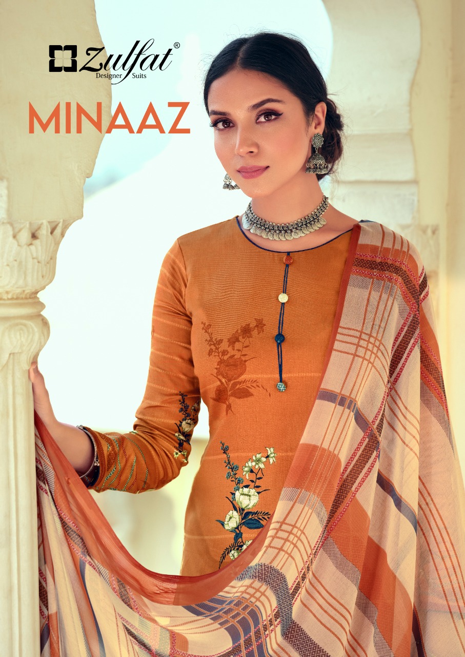 zulfat designer suits minaaz jam cotton attrective digital print salwar suit catalog