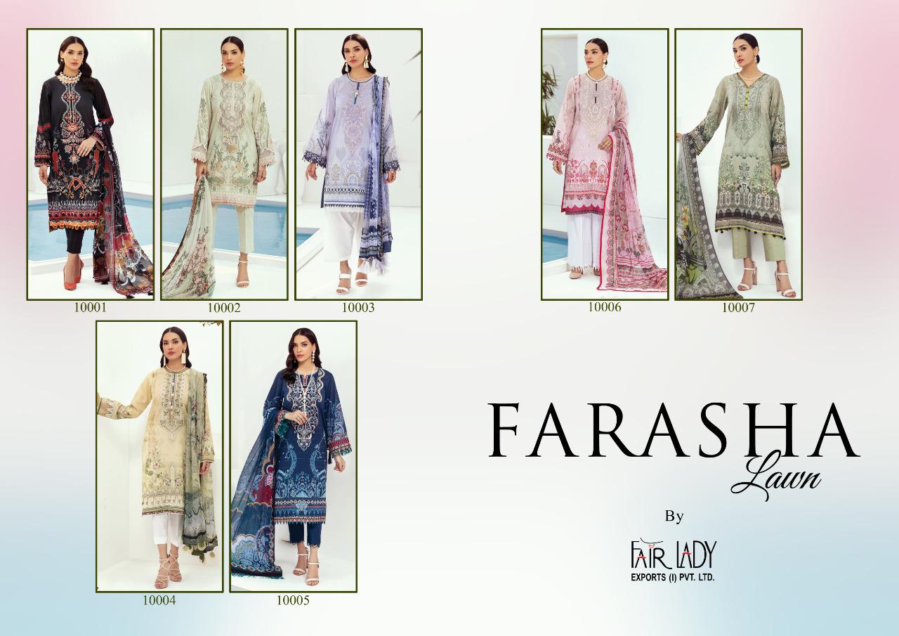 fair lady baroque farasha satin catchy look salwar suit with chiffon dupatta catalog