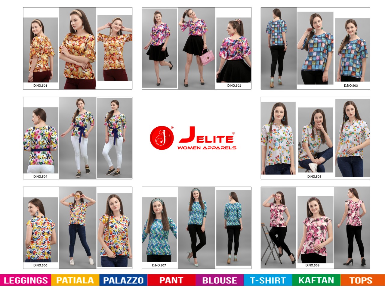 jelite orchid poly crep new and morden style top catalog
