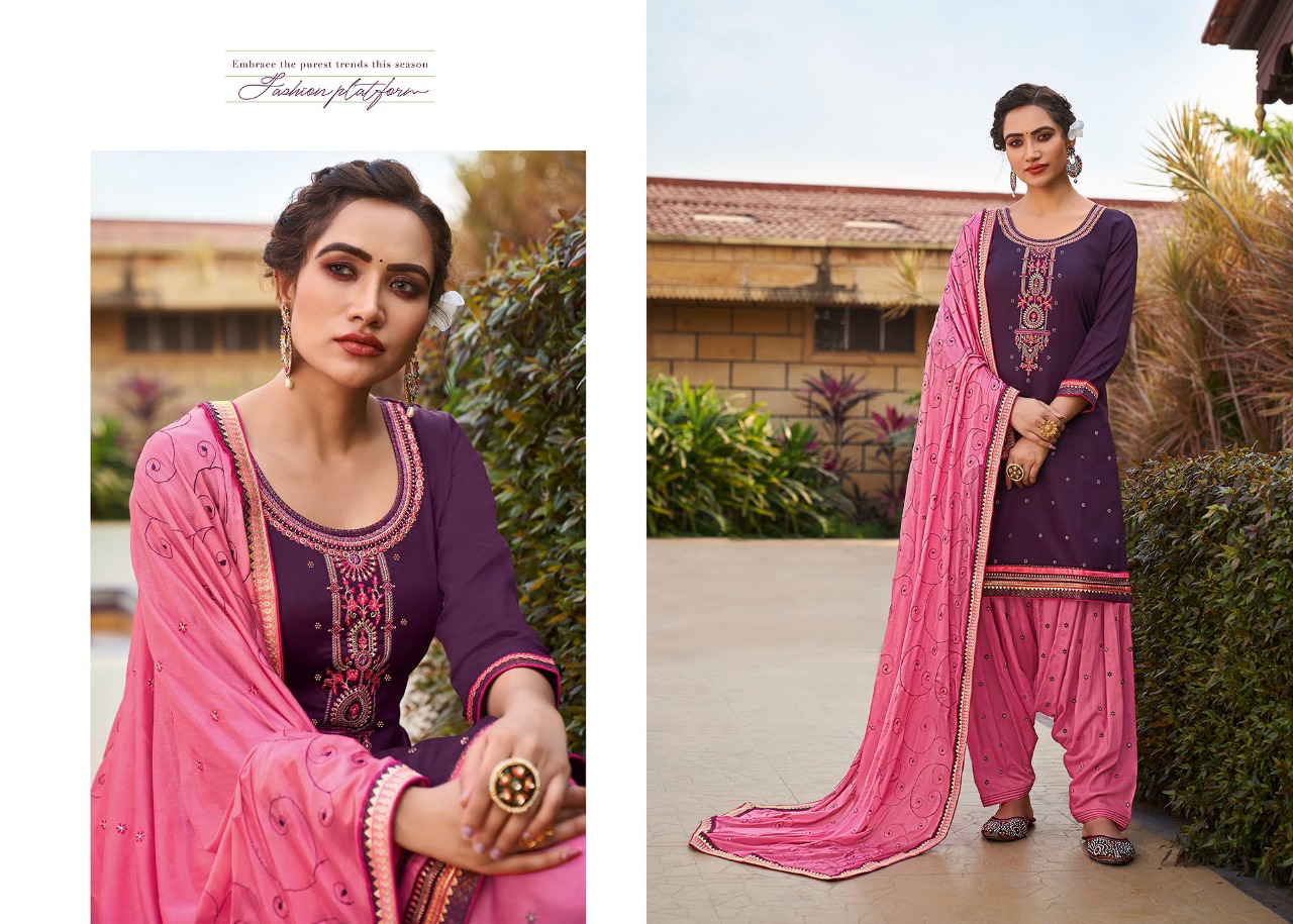 kessi fabrics daimond patiyala silk decent look salwar suit catalog