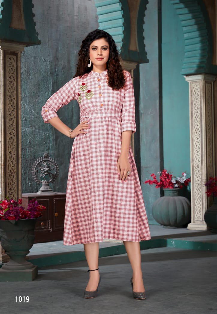 lily style ginni cotton authentic fabric  kurti catalog