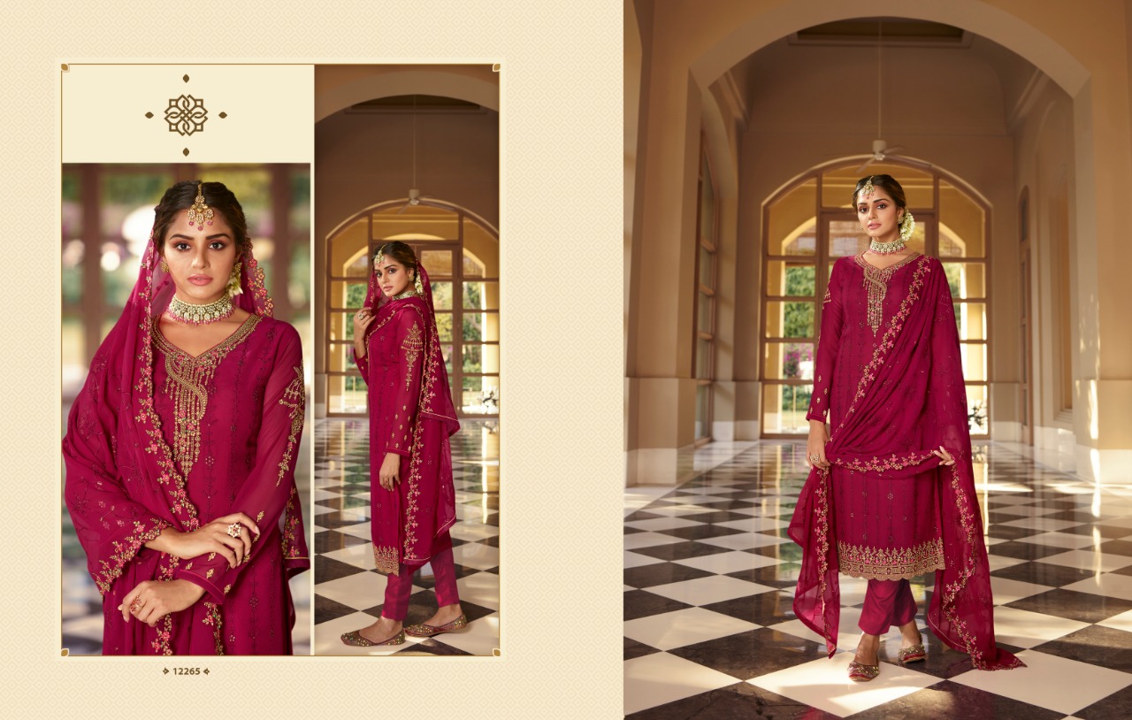 meera trendz zisa vol 67 georgget festive look salwar suit catalog