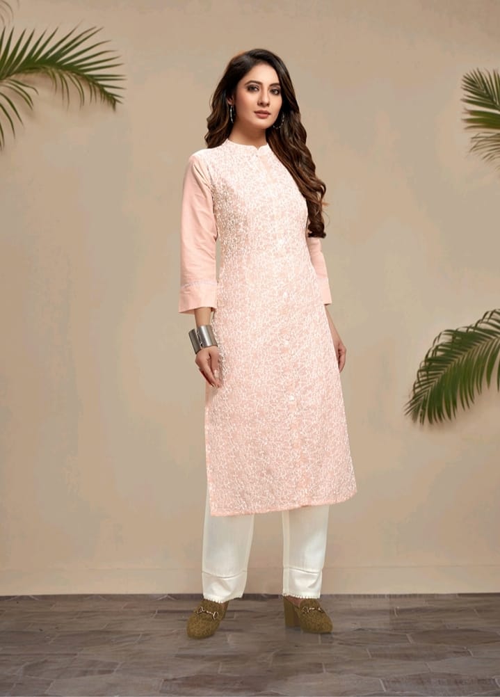 matsya freya vol 2 cotton decent look kurti with pant catalog