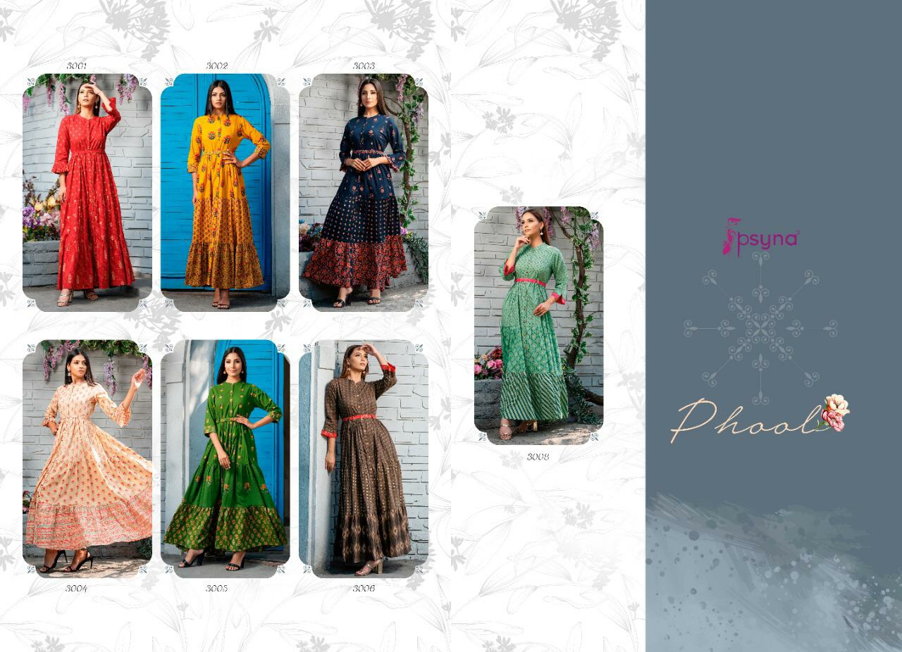 Psyna Phool Vol-3 cotton beautiful Flowery colourful Prints looks kurti catalog