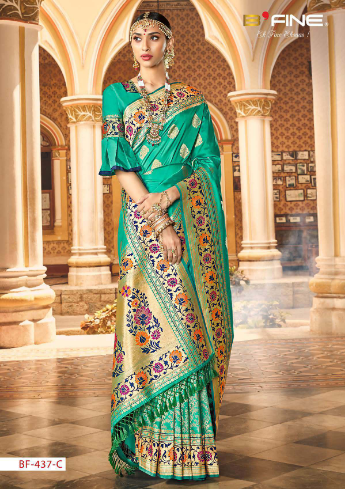 b fine inaayat silk gorgeous look saree catalog