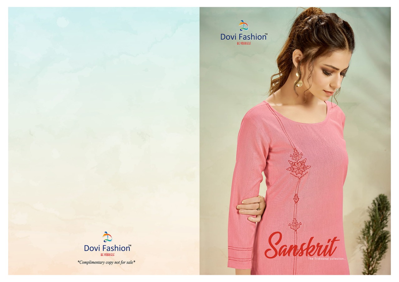 dovi fashion sanskrit cotton innovative style kurti Bottom catalog