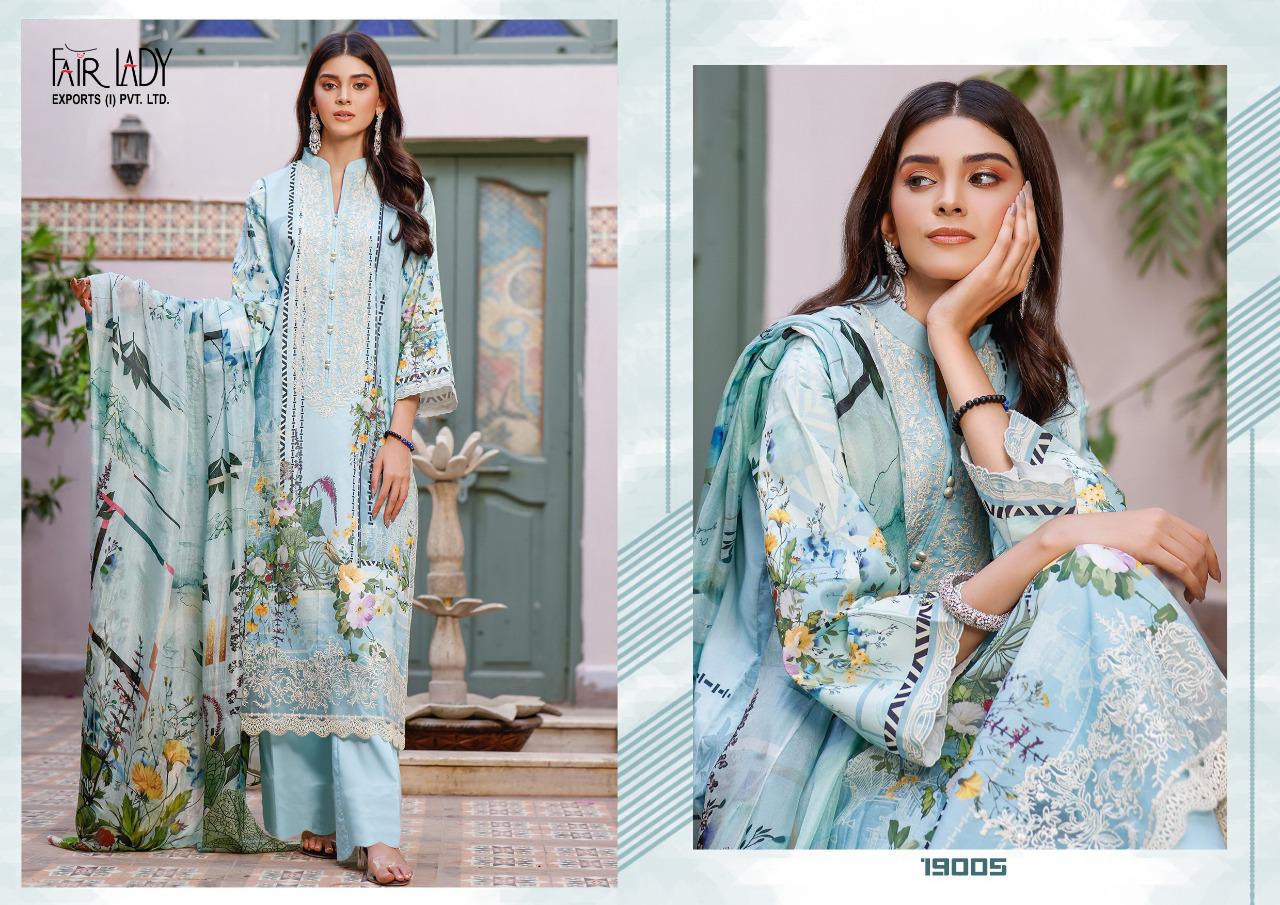 fair lady baroque cotton catchy look salwar suit with chiffon dupatta catalog
