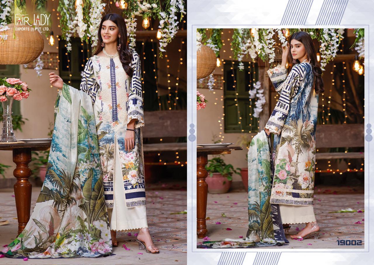 fair lady baroque cotton catchy look salwar suit with chiffon dupatta catalog