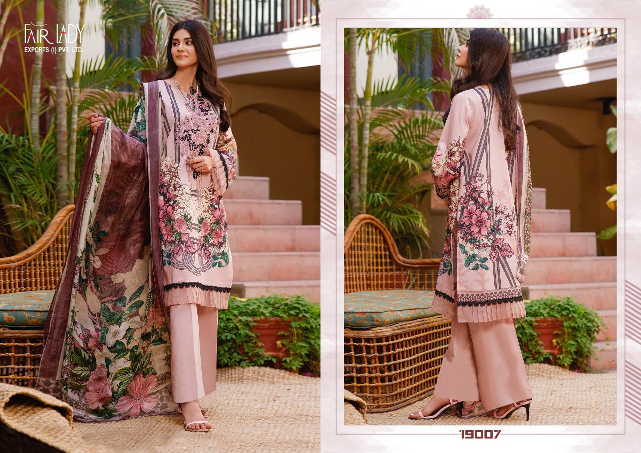 fair lady baroque cotton catchy look salwar suit with lawn dupatta catalog