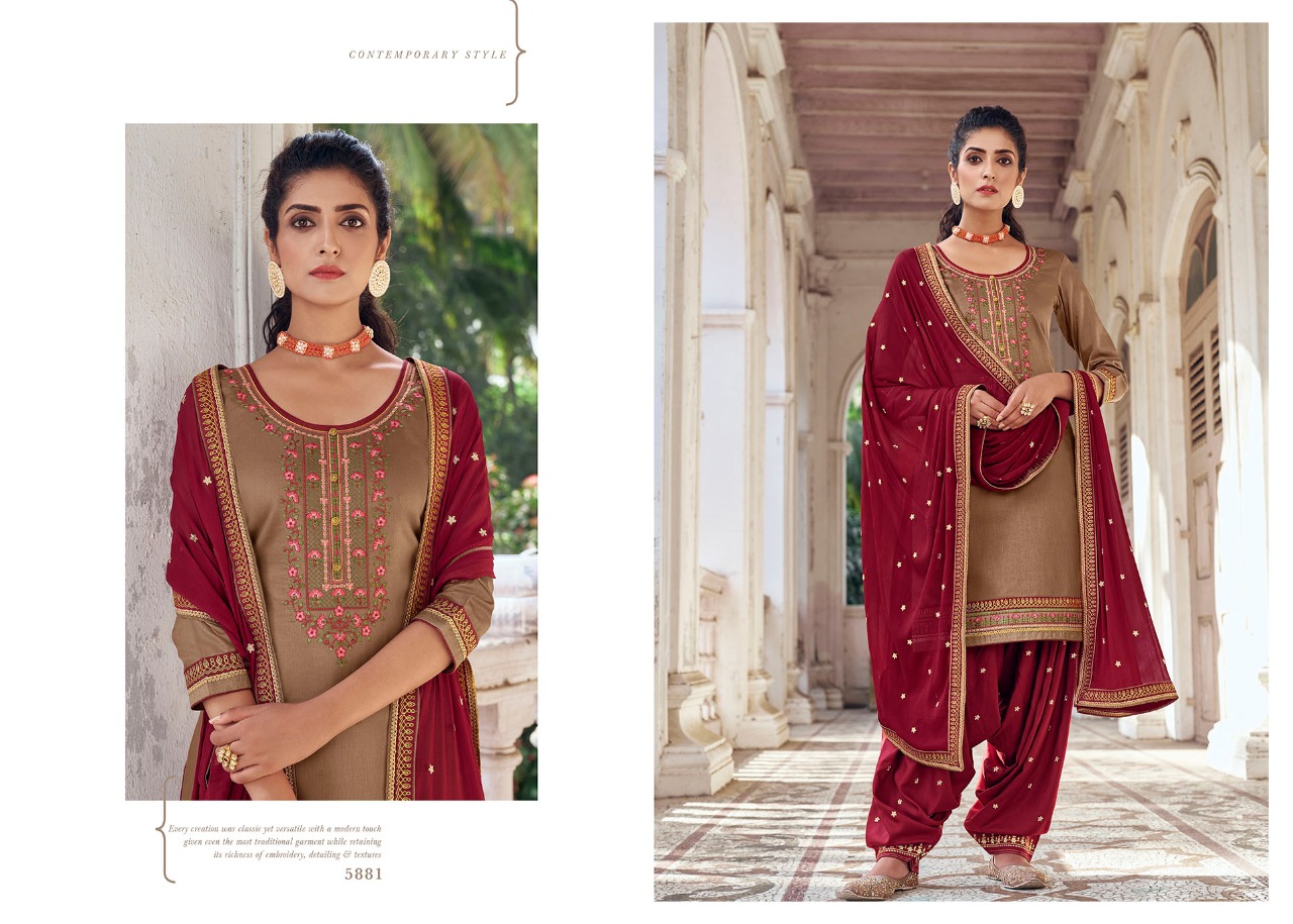 kessi fabrics Patiyala House vol 84 jam silk catchy  look salwar suit catalog
