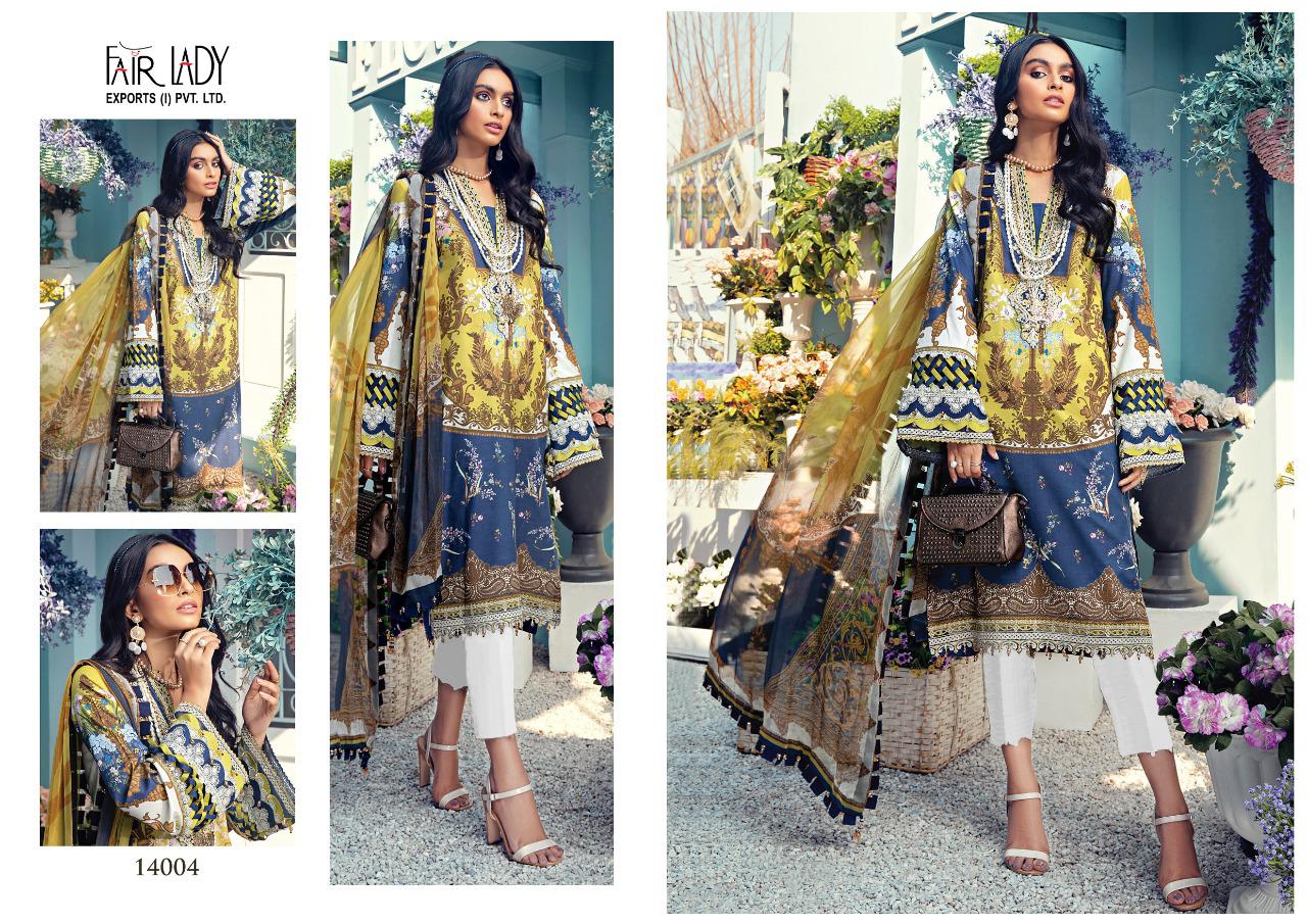 FAIRLADY  anaya embroidery collection lawn cotton astonishing style salwar suit siffon dupatta catalog