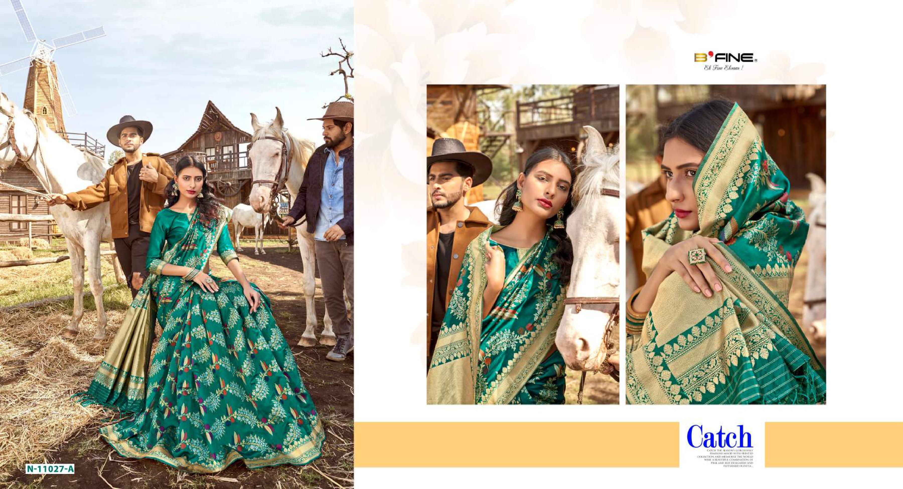 b fine art of zari silk elegant saree catalog