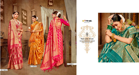 b fine paridhan silk decent look saree catalog