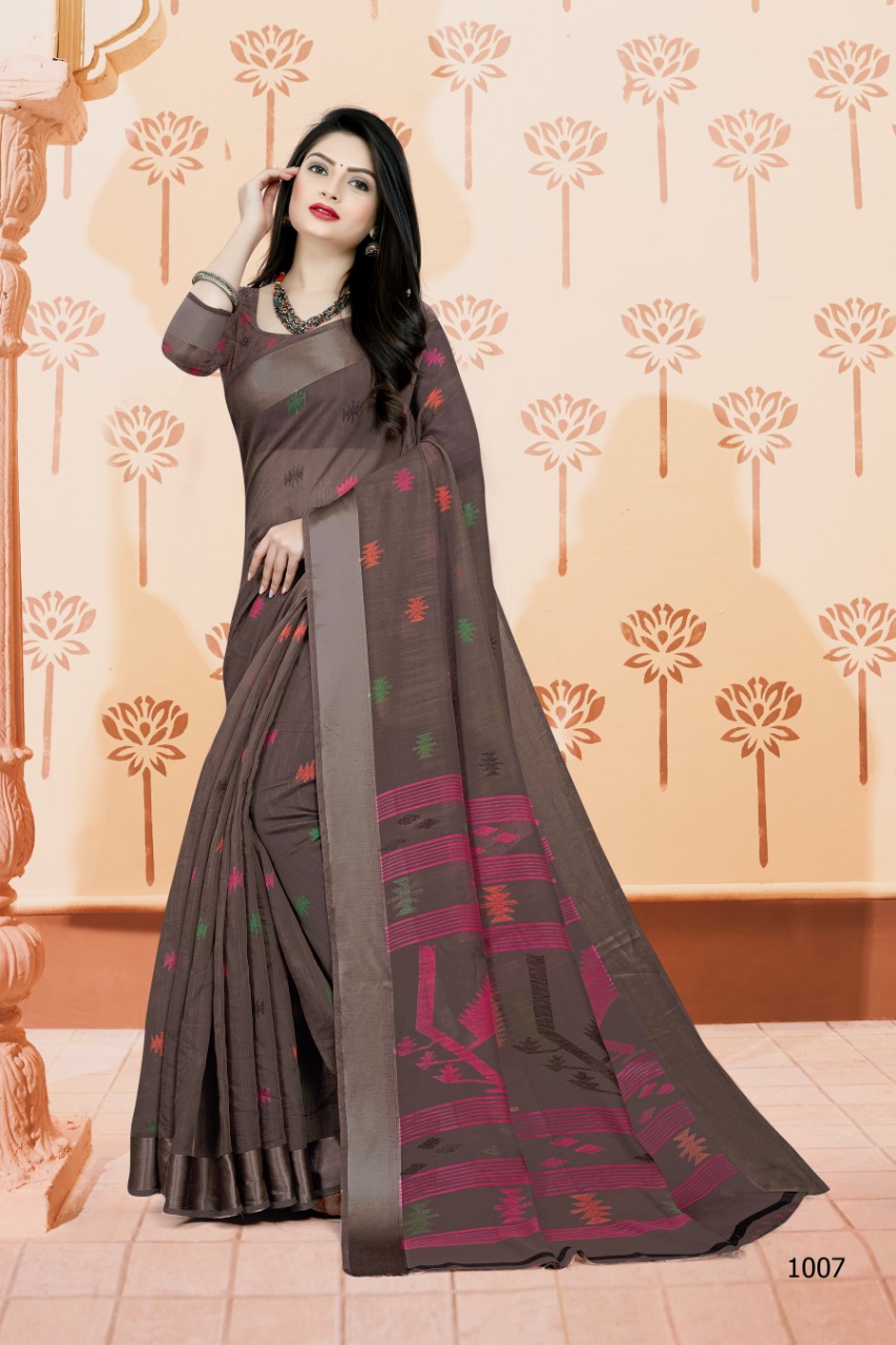 bansi sonakshi linen elegant saree catalog