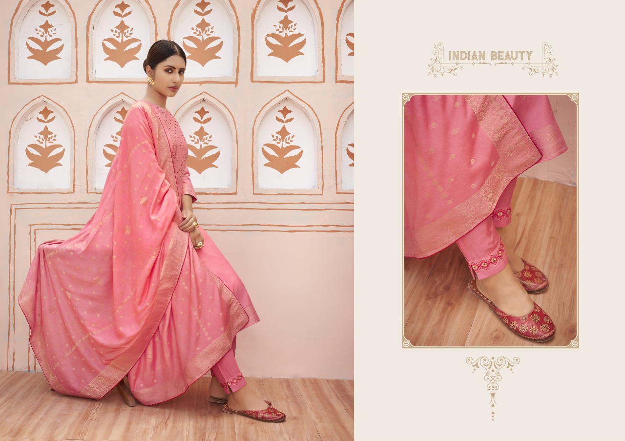 Kalaroop by Kajree tani Jacquard innovative look kurti bottom with dupatta catalog