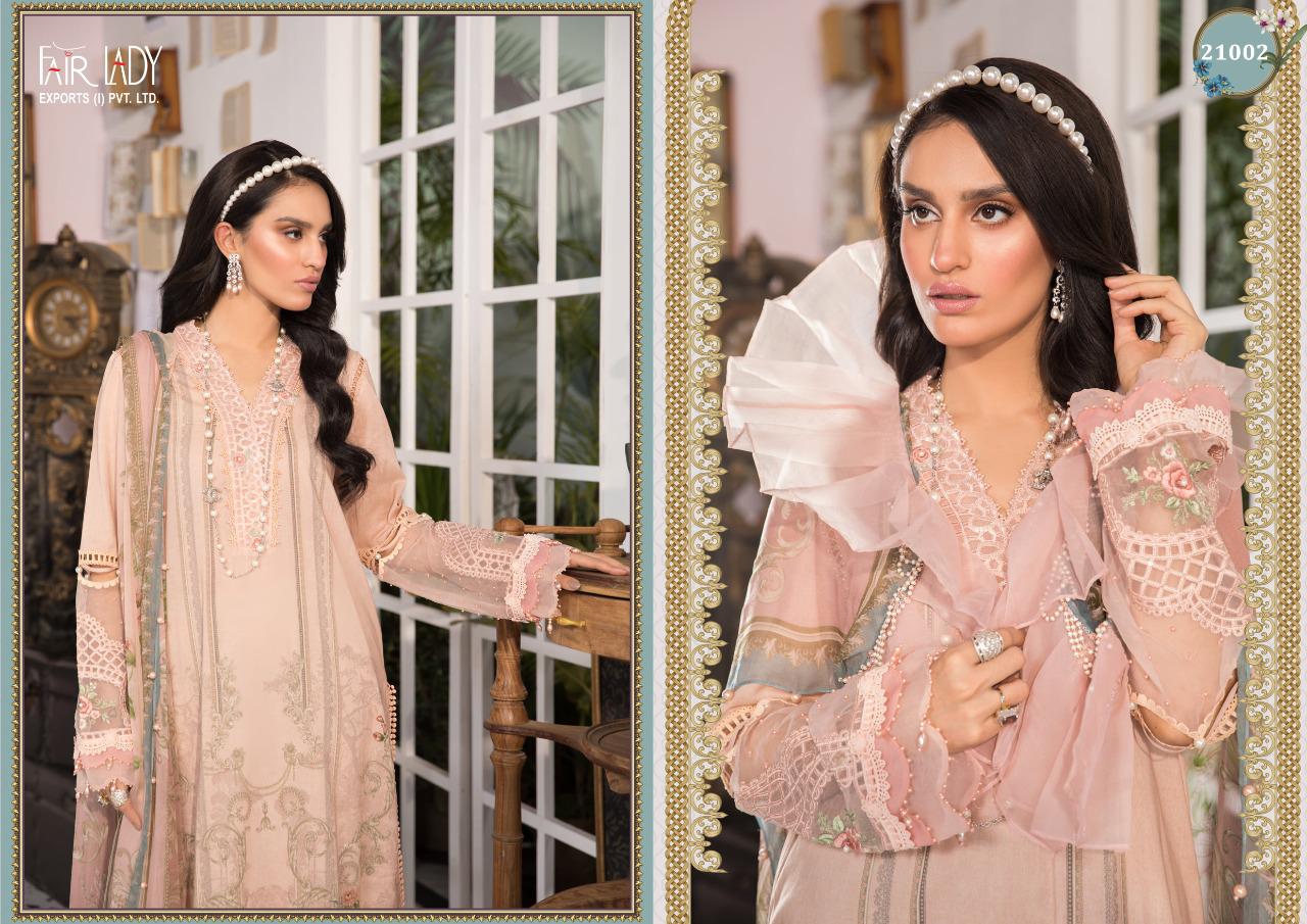 fair lady maria b heavy embroidery collection cotton lawn with lawn dupatta salwar suit catalog