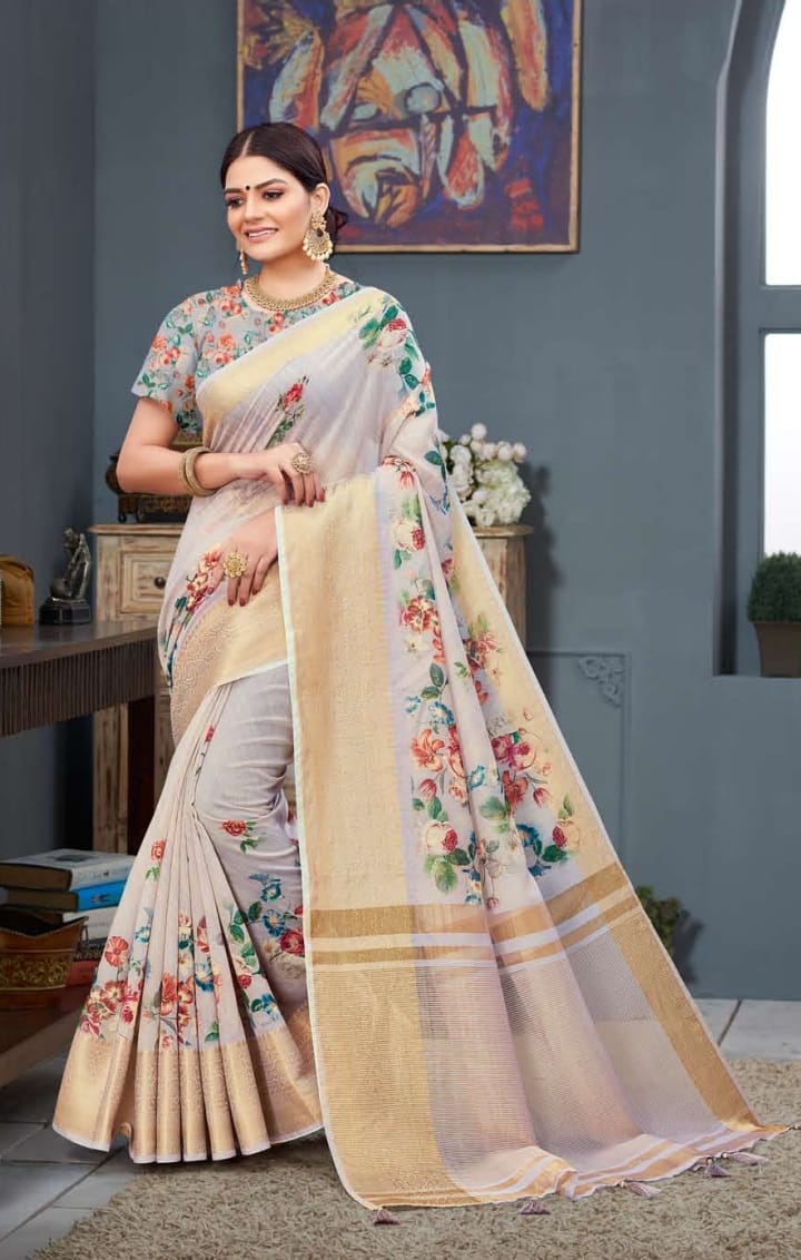 ranisaa sarees aarav 1001 to 1006 soft cotton elegant print saree catalog