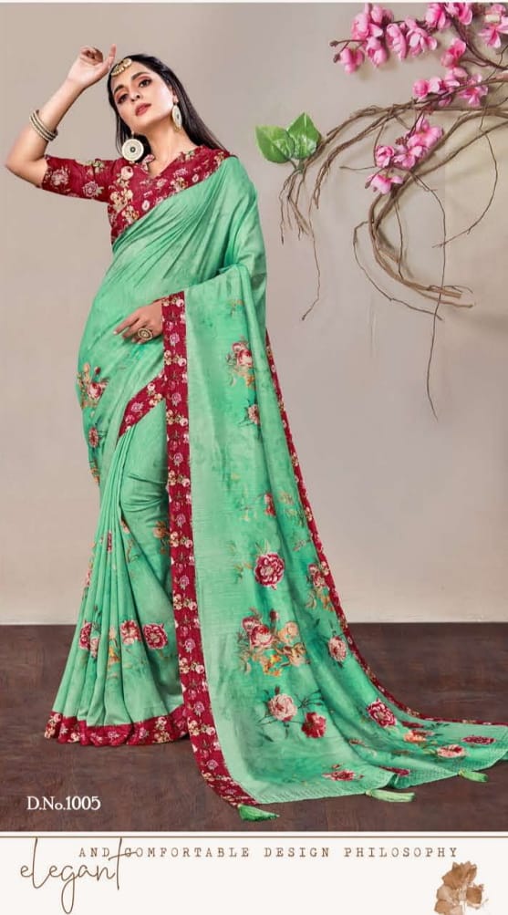 ranisaa sarees manbhavan 1001 to 1006 silk ecclusive digital print saree catalog