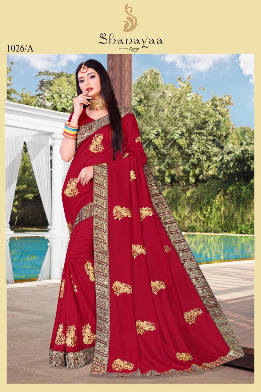 saroj shanayaa d no 1026 vichitra exclusive look saree catalog