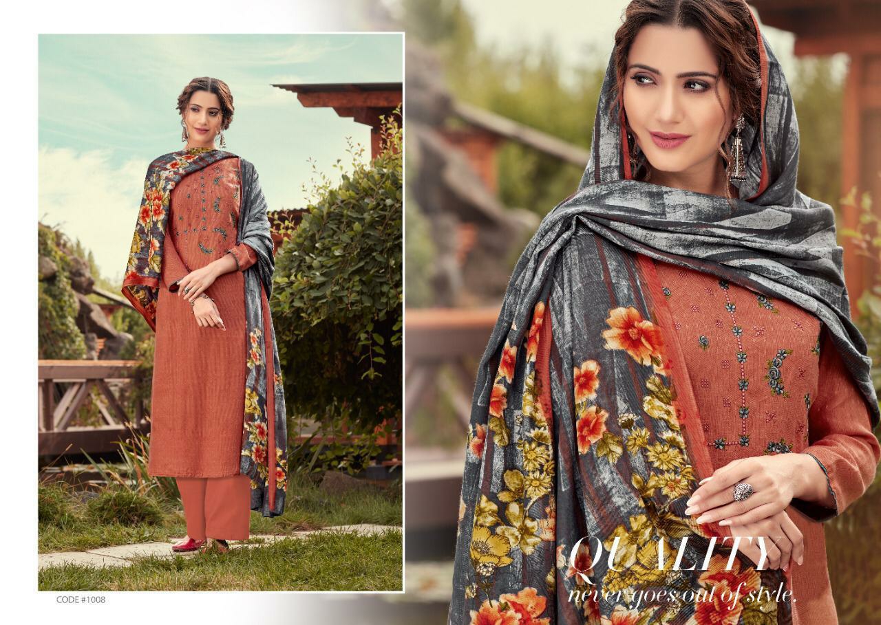 kay vee suits nargis pashmina regal look dupattaPure Pashmina  Printed  Digital style box pallu  salwar suit catalog