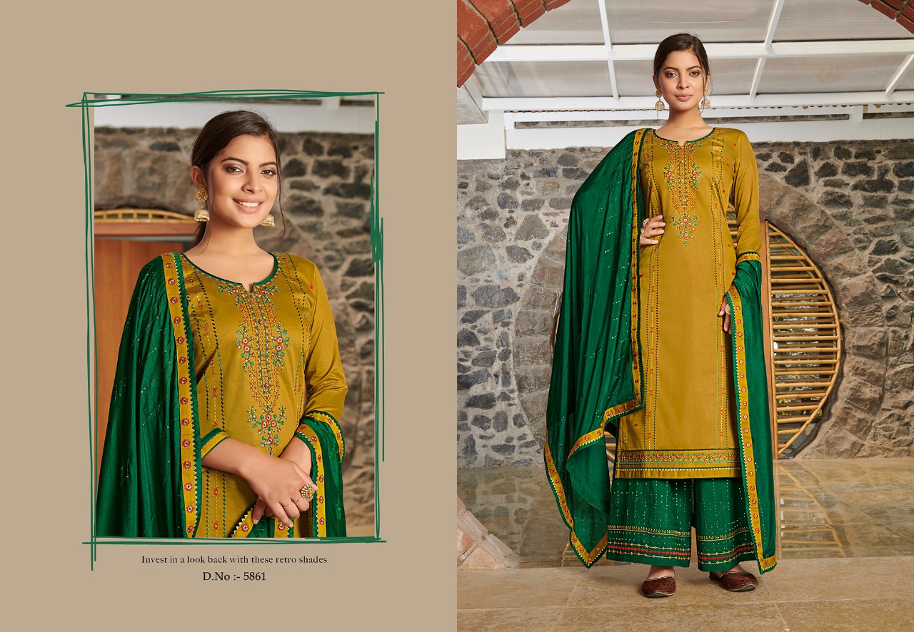 kessi fabrics safari vol 5 jam silk gorgeous look salwar suit catalog