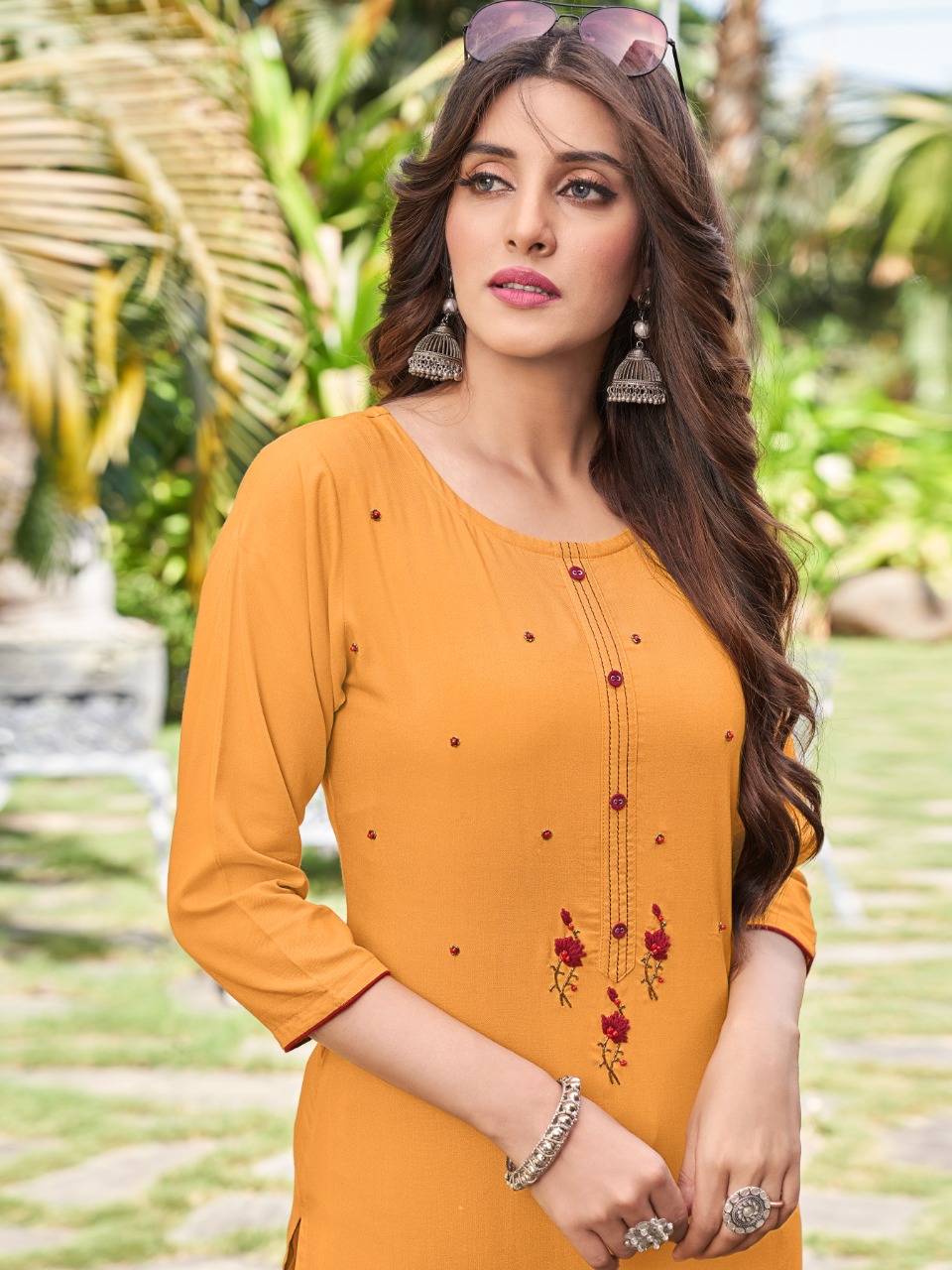 lilly style of india diva rayon regal look kurti catalog