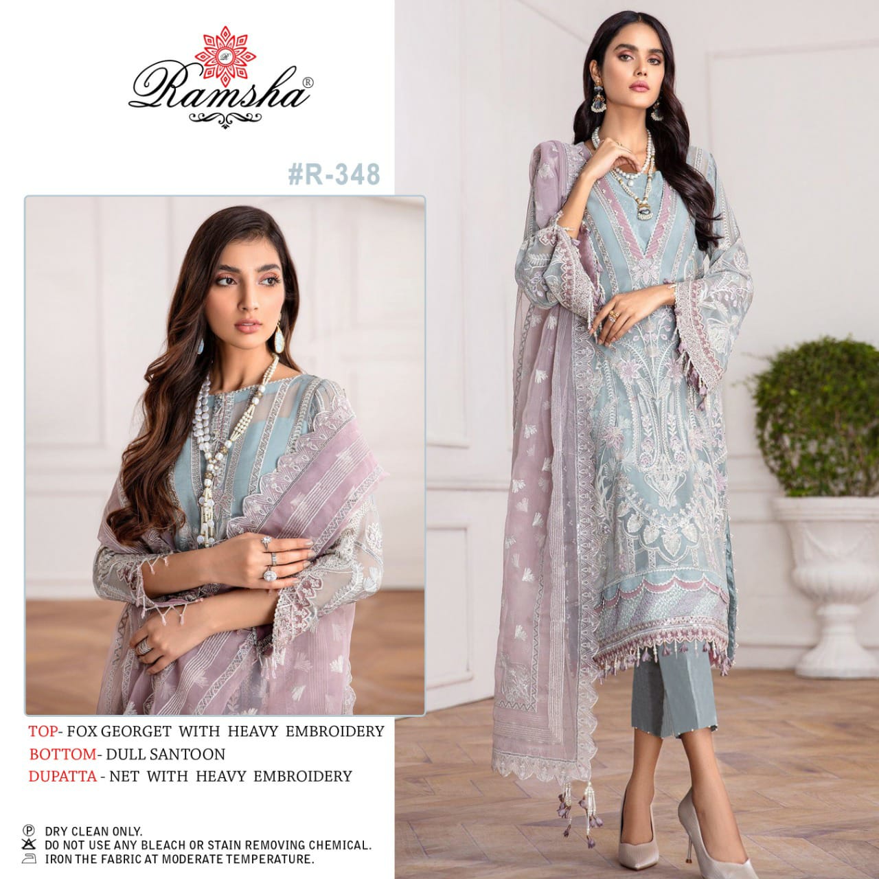 Ramsha ramsha vol 21 r 347 to r 350 Georgget Innovative look salwar suit catalog