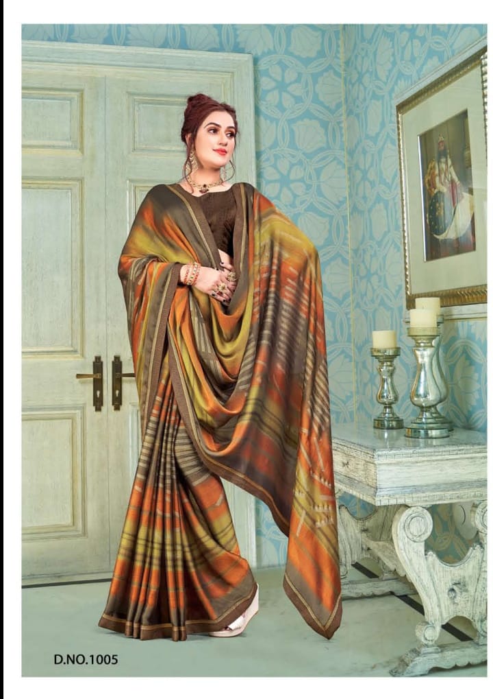 ranisaa sarees azmira 1001 to 1006 shiffon exclusive printed saree catalog